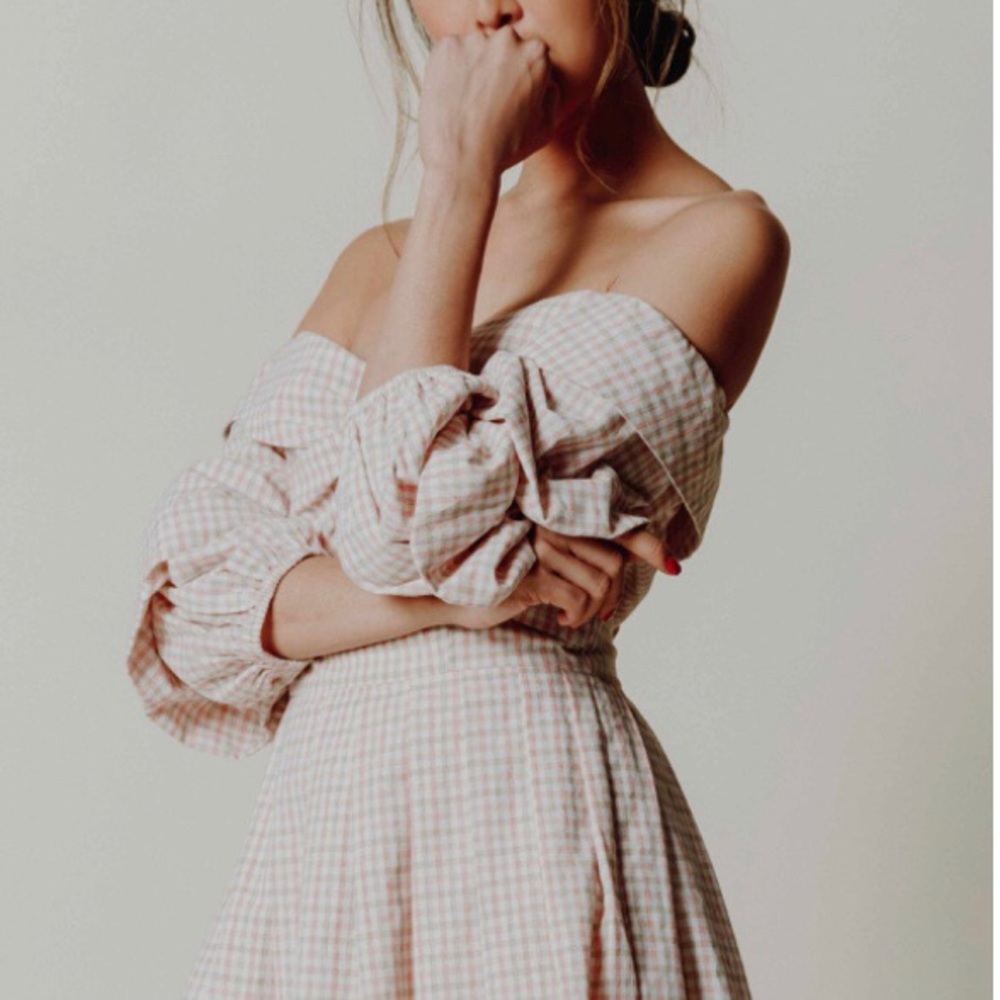 Chriselle x J.O.A. Tiered Sleeve Minidress